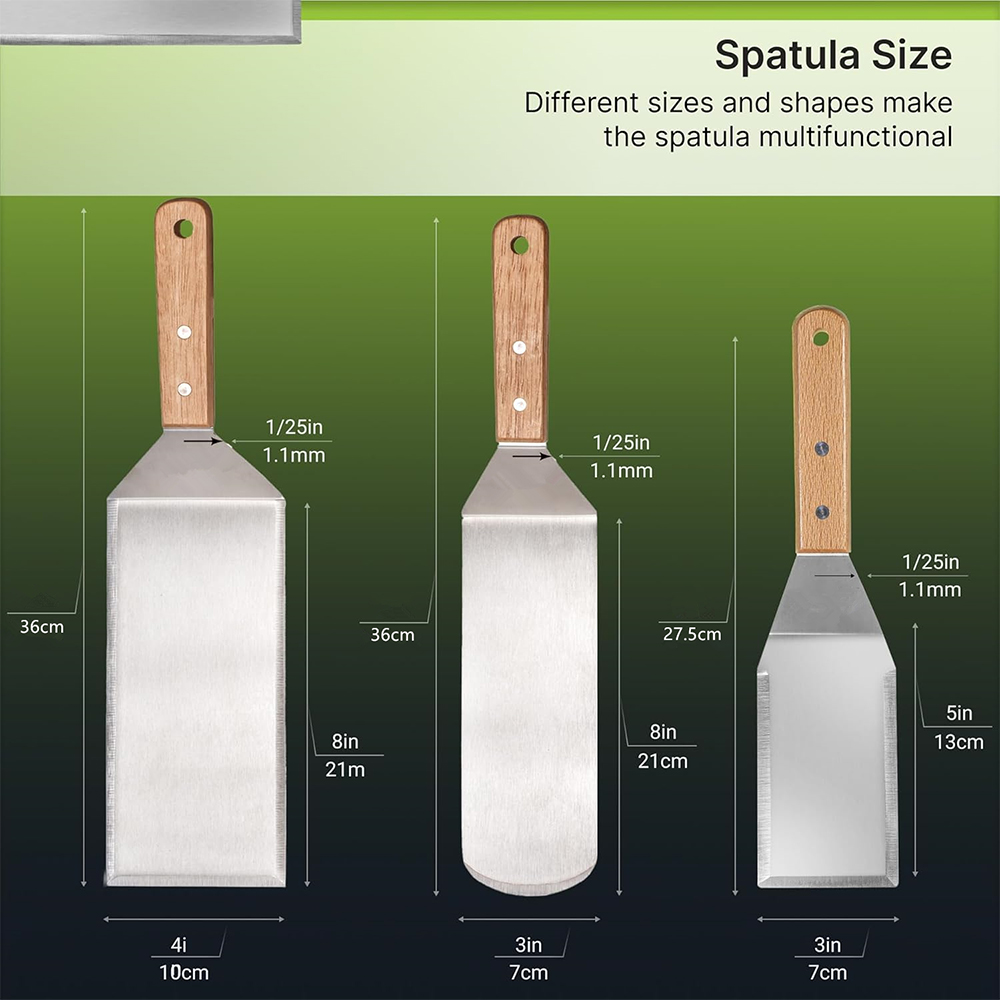 LMETJMA Metal Spatula Turner S - Okonomiyaki Spatula review and price